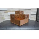 Деревянный настольный органайзер ручной работы: авторская резьба и уют на вашем столе